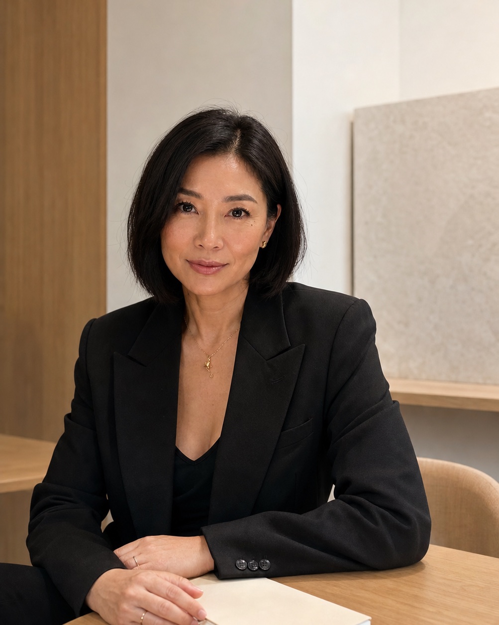 Heike Akiyama em um retrato editorial de negócios